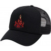 detská šiltovka QUIKSILVER YOUTH MONGREL FLAME TRUCKER Black - KVJ0