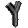 Baseus CCALL-YX01 Y Type Dual USB + Extender Nabíjačka do Autá Black