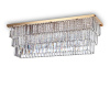 Stropné svietidlo Ideal lux 213569 MARTINEZ PL8 ORO 8xE14 40W zlato