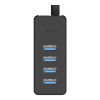 Rozbočovač Orico W5P-030 USB na 4x USB 3.0 (čierny)
