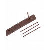 Záhradný okraj plast 120 cm x 8,8 cm hnedý