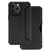 TopQ Flipové puzdro Razor Carbon pre Xiaomi Redmi Note 13 5G čierne