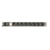 Gembird EG-PDU-014-C14 napěťová distribuční jednotka (PDU) 8 AC zásuvky / AC zásuvek 1U Černá