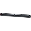 Techly 1U UTP 24xR J45 Cat.6 patch panel