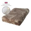 DRYBED Premium Vet Bed Listy hnedý 150 x 100 cm