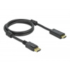 Delock DisplayPort / HDMI kabel Konektor DisplayPort, Zástrčka HDMI-A 1 m černá 85955 pozlacené kontakty, 4K UHD Kabel DisplayPort