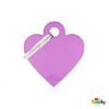 My Family gravírovateľný prívesok Small Heart Aluminum 2,8 x 2,5 cm