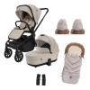 Sada Move Cross 5 + hlboká korba Move XL 5 + darčeky, Ivory Beige