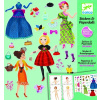Djeco Znovupoužiteľné nálepky: Obliekanie parádnic