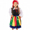 Kostým pre dievča - Kostýmské kostýmy Kraszek 122-134 (Outfowiczanka Outfit łowiczanka łowicz Folk 122/128)