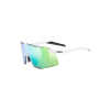 Slnečné okuliare UVEX pace stage CV, white matt/mirror green S3