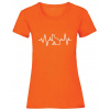 EKG mačka - Oranžová , Dámske , S