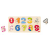 Goki Drevené puzzle čísla s pozadím