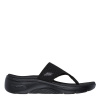 Skechers Go Walk Arch Fit 2.0 Sandal Flip Flops Womens Black 5 (38)