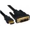 PREMIUMCORD HDMI - DVI-D kábel 1 m (M/M, pozlátené kontakty, tienený) kphdmd1