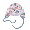 Čiapočka na zaväzovanie, bavlna, Space Bear, Baby Nellys, pastel mint, veľ. 62/68, 62/68 (3-6m)