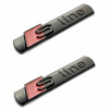 EMBLÉM LOGO ZNAČKA NÁLEPKA PRE AUDI S-LINE SLINE S LINE