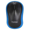 Marvo Myš DWM100BL, 1000DPI, 2.4 [GHz], optika, 3tl., bezdrôtová, čierno-modrá, 1 ks AAA, kancelárska