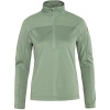FJÄLLRÄVEN Abisko Lite Fleece Half Zip W, Misty Green - M
