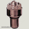Autostyle LED žiarovka 12V 11X POWER LED 21/5W pätica BAY 15D -- farba osvetlenia - červená