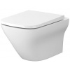 Cersanit LARGA SQUARE WC závesné Hranaté CleanOn Biele + sedátko SLIM DUR SC EO, S701-473 S701-473