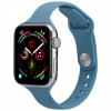 AppleKing tenký silikónový remienok pre Apple Watch 45 mm / 44 mm / 42 mm - modrý - možnosť vrátiť tovar ZADARMO do 30tich dní