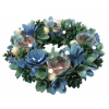 GOBA Vianočný veniec – modrý, 32 cm
