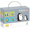 DODO Puzzle Zvieracie mamičky a mláďatká 12x2 dieliky