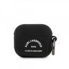Silikónové puzdro Karl Lagerfeld Rue St Guillaume pre Airpods 3 Black