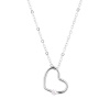 PAVONA Strieborný náhrdelník srdca so zirkónikom 12098.1 crystal