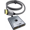 Prepínač HDMI 2 vstupy 1 výstup 4K pri 60 Hz, WARRKY 1 m