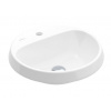 Villeroy & Boch Architectura - Umývadlo zápustné, 45x45 cm, bez prepadu, otvor na batériu, alpská biela 5A654601