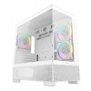 DEEPCOOL Case CG380 3F WH, mATX, ARGB, Průhledná bočnice, 3x 120mm Fan, bílá (R-CG380-WHAGM3-G)