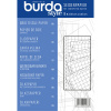 Hodvábny papier Burda s centimetrovým rastrom, 140x110 cm, 5ks