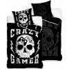 BedTex bavlna obliečky Crazy Gamer so svietiacim efektom 70x90 140x200