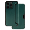 TopQ Puzdro Razor Carbon Book pre Iphone 14 Pro dark green