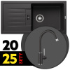 BLANCO SET 11-D 25 FAVUM XL 6 S + MIDA antracit