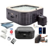 Inflatable square SPA hot tub with hydromassage for 4 people 175x71 cm premium accessories INTEX 28450