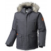 Columbia Barlow Pass 600 TurboDown Jacket Detská Bunda Farba: Black Melange, Veľkosť: XXS 1680421012