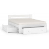 Manželská posteľ REA LARISA 160/180 Farba: Biela
