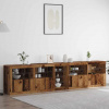zahrada-XL Sideboard s LED svetlami Staré drevo 283x37x67 cm 3333114