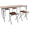 Kempingový skladací set AGA MR4100-BROWN - hnedý