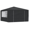 Profesionálny párty stan+bočné steny 4x4 m, zelený 90 g/m²-ForU-48536