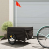 zahrada-XL Vozík za bicykel, čierny 45 kg, železo 94087