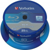 Verbatim Blu-ray BD-R DataLife [ Spindle 25 | 25GB | 6x | WHITE BLUE SURFACE ] 43837