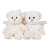 BK KAITLYN OFF/WHITE medvěd s mašlí na hlavě (18 cm) Bukowski Design