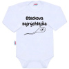 Body s potlačou New Baby Oteckova najrýchlejšia 80 (9-12m)