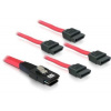 Delock kabel SAS mini 36-pin / 4x SATA 50 cm 83057