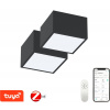 LED svetlo IMMAX NEO súprava 2x CANTO Smart stropné svietidlo 15x15cm 12W čierne Zigbee 3.0 +DO (07074L-15BD)