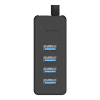 Adaptér HUB Orico W5P-100 USB na 4x USB 3.0 (čierny)